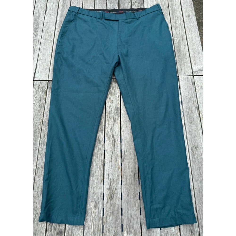Cosenza by Raymond Custom Tailored Men's Teal Dress Pants 38" X 27.5" All Season